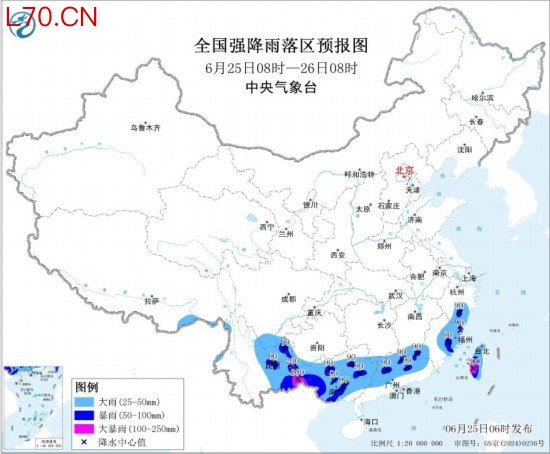 广西云南福建台湾等地仍有较强降雨 内蒙古华北东北地区多雷阵雨