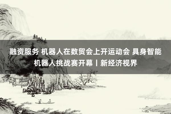 融资服务 机器人在数贸会上开运动会 具身智能机器人挑战赛开幕丨新经济视界
