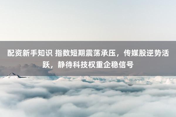 配资新手知识 指数短期震荡承压，传媒股逆势活跃，静待科技权重企稳信号